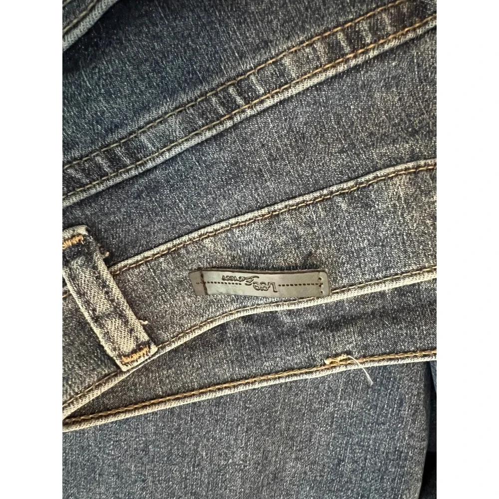 Lee Relaxed Fit Straight Leg Jeans Medium Wash High Rise Denim 6S Petite